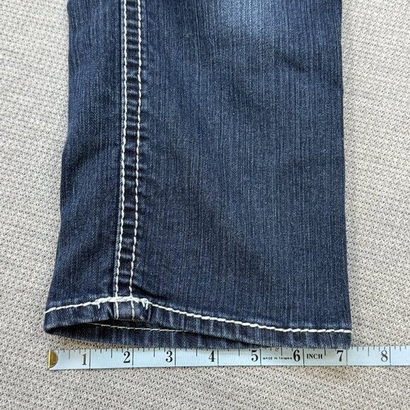 Hydraulic Womens Blue Denim Gramercy Denim Capri Jeans Low Rise Pink Size 5/6 - Picture 13 of 14